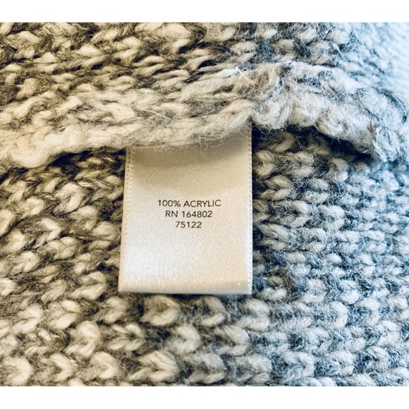 Christopher Banks Gray Plaid Open Front Pocket Cardigan Sweater Plus Size 3X New - Picture 8 of 10